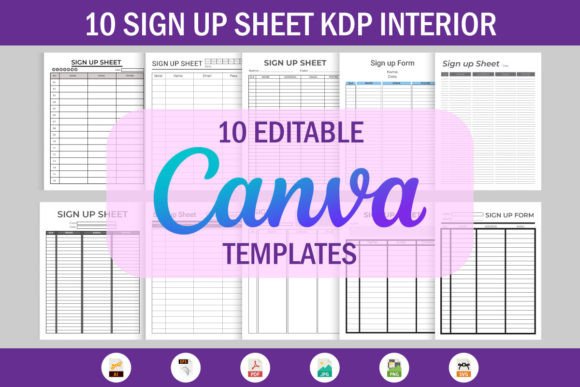10 Editable Canva Signup Sheet Templates for Creators