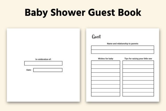 A Guide to Purchasing Baby Shower Guest Book Interior Files