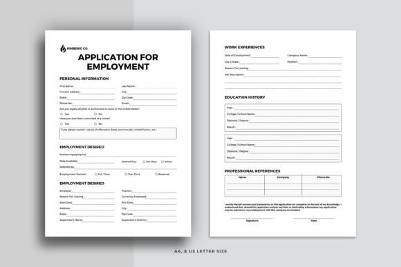 Application for Employment Template V.04: Streamline Hiring