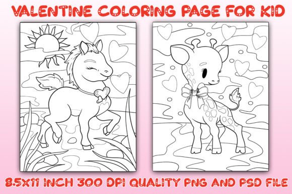 Elevate Creativity with Valentine Coloring Pages Vol 24