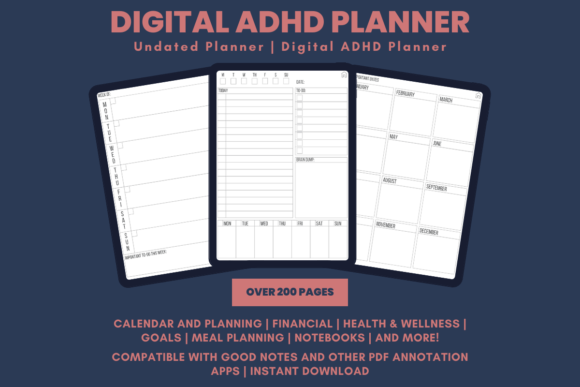 Harnessing Focus: Understanding the ADHD Digital Planner 2023