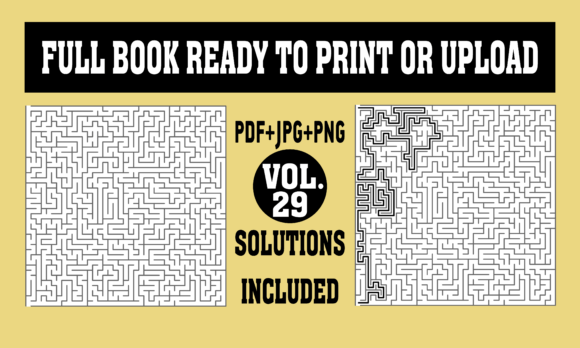 KDP Interior Mazes with Solutions 29: A Complete Design Package