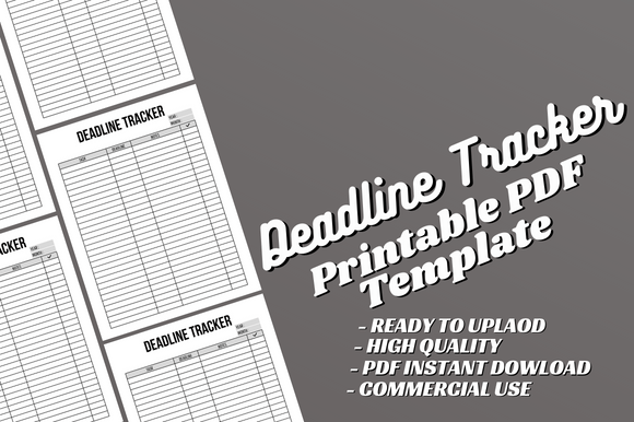 Master Your Productivity with the Deadline Tracker Canva Template