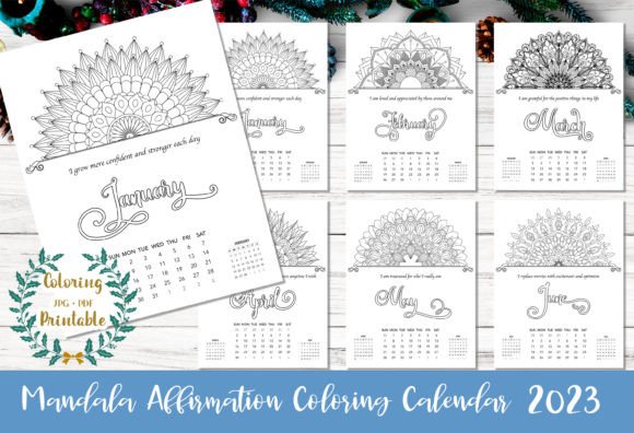 The Mandala Affirmation Calendar 2023: A Guide to Mindfulness and Creative Expression