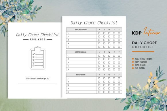 The Ultimate Chore Checklist for Kids KDP Interior: A Practical Guide for Creators