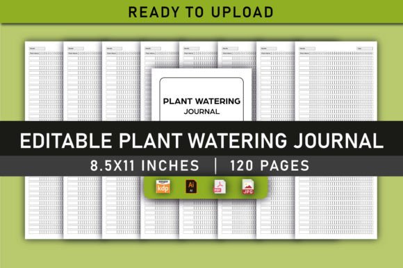The Ultimate Plant Care Companion: Your Editable Plant Watering Journal for KDP