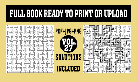 Unlocking Creative Productivity: A Guide to KDP Interior Mazes with Solutions 27