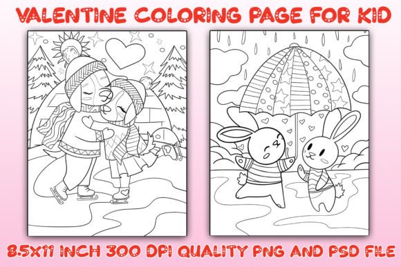 Valentine Coloring Pages Vol 18: A Flexible Digital Collection