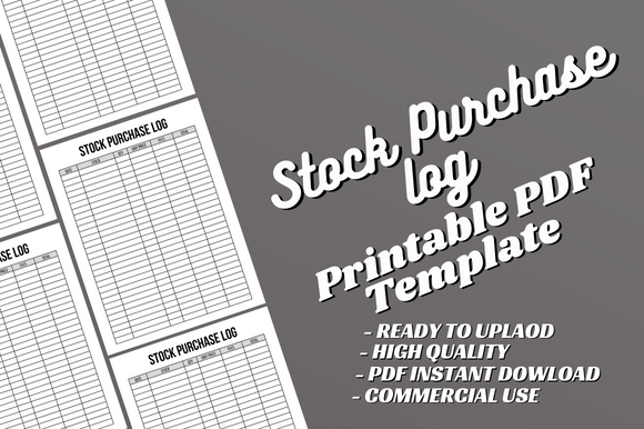 Your Ultimate Guide to the Stock Purchase Log - Canva Template