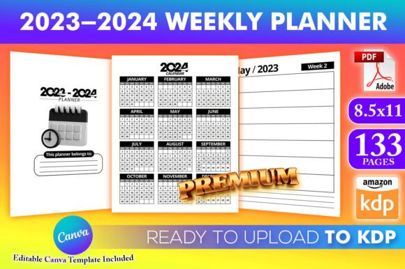 Your Ultimate Planning Companion: Navigating the 2023-2024 Planner KDP Canva Template